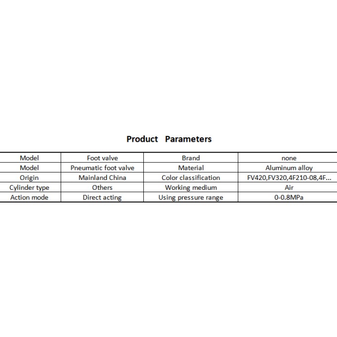 Pneumatic foot valve two-position four-way three-way five-cylinder controller