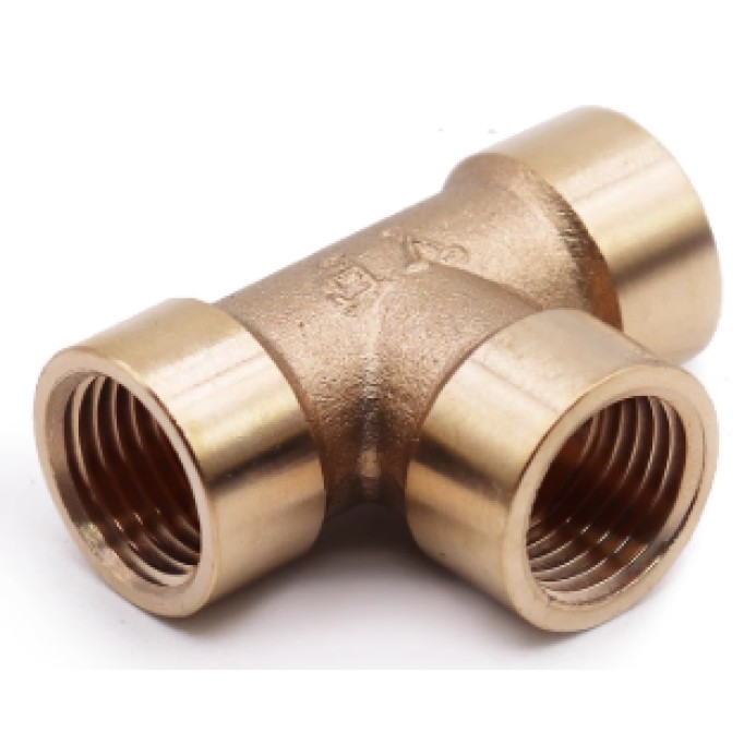 Copper tee joint/three internal threads/internal thread tee/internal tooth tee 1*2*3*4 points one/two/three/four