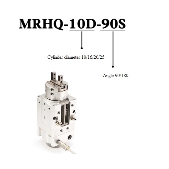 Пневмоцилиндр поворотный зажимной палец кулачкового типа MRHQ 16D 20D 10D 25D-90S-180-S