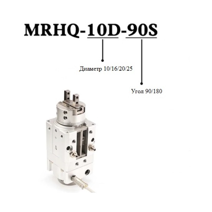 Пневмоцилиндр поворотный зажимной палец кулачкового типа MRHQ 16D 20D 10D 25D-90S-180-S